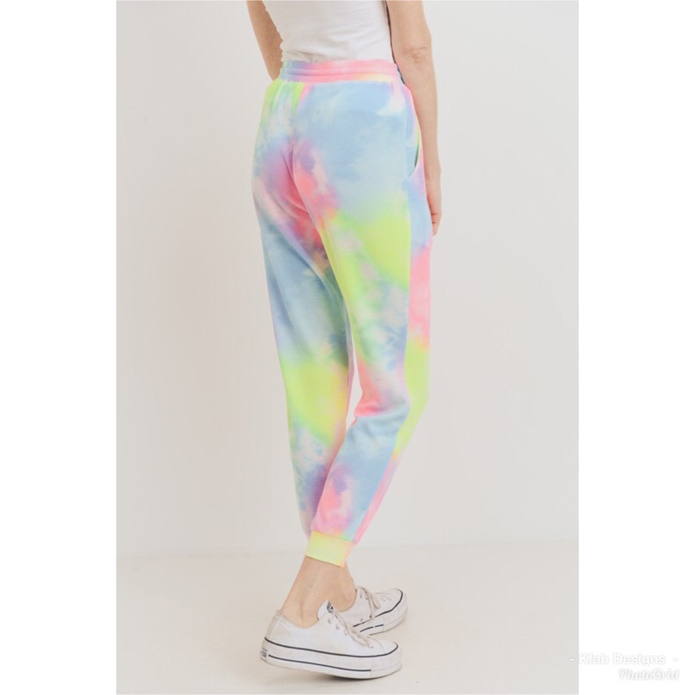 🌈LAST 2! Tie Dye Rainbow Super Soft Joggers! - Picture 4 of 7